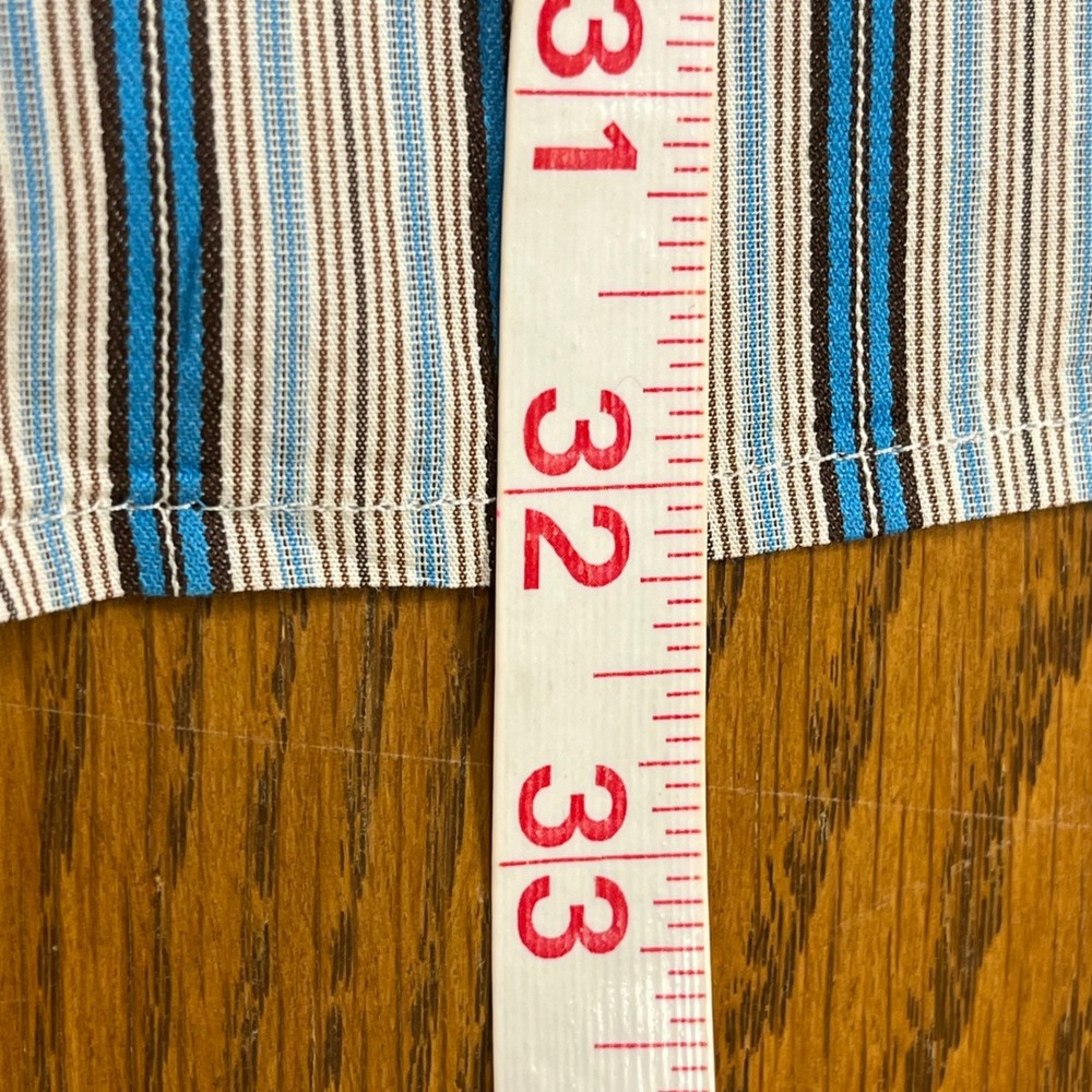 ROBERT GRAHAM Long Sleeve Button Down Striped Mens Shirt XL Silk Fold Back Cuffs - Picture 11 of 14